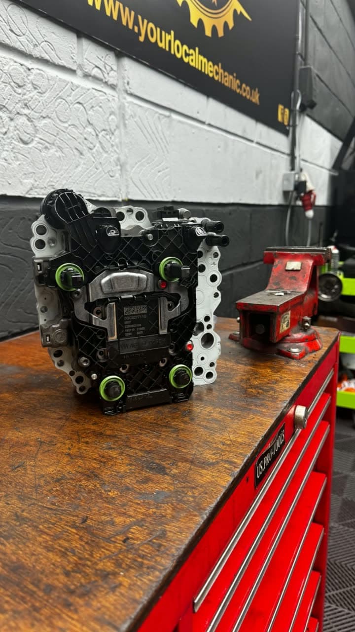 Still from the DSG stuck in 2nd and 5th on a 2018 VW Arteon 2.0 TDI, traced to failed mechatronic solenoids video